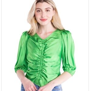 $198 Alden Adair Cat Top, Lime